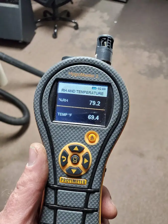 Moisture meter humidity assessment for Mold Remediation & Removal in West University Place